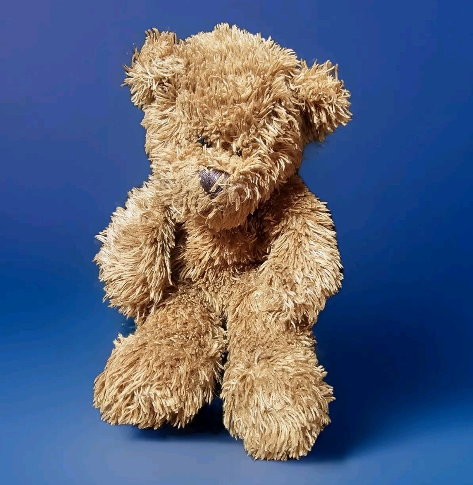 Progressive Plush Dane Teddy Bear with Ribbon Bow Beanie 12 Inch Stuffed Animal