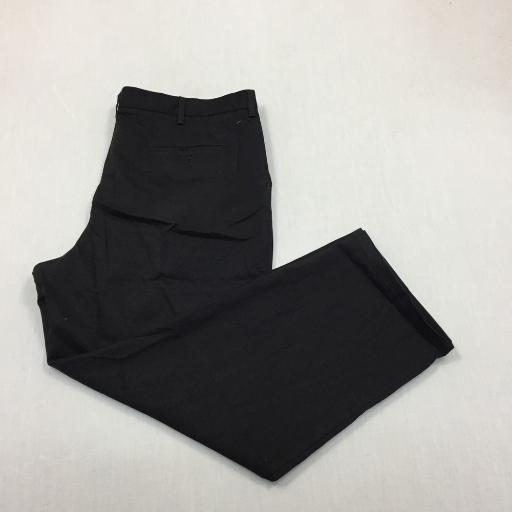 Dockers Chino Trousers Cotton Pants Straight Fit Mens Size 40W 30L Black