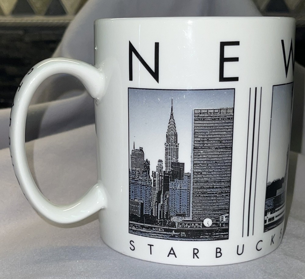 Starbucks New York City Scenes 18oz Coffee Mug 2003 Vintage Collectible-image