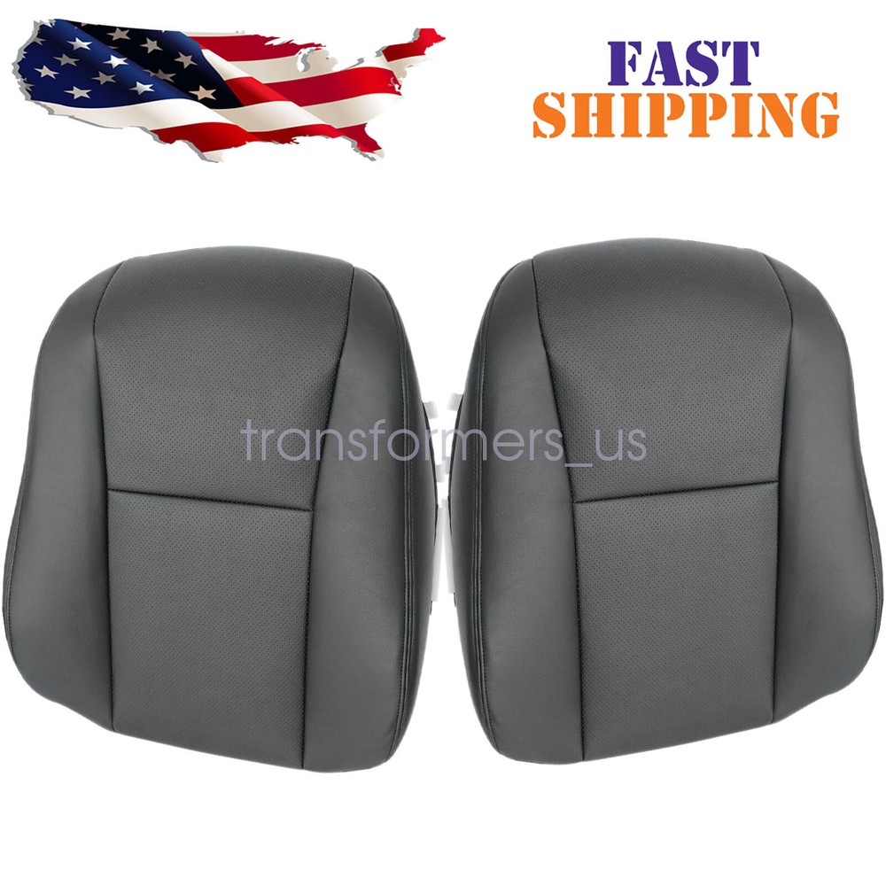 2007-2012 For Lexus LS460 LS600h Driver&Passenger Top Seat Cover Perforated Blk
