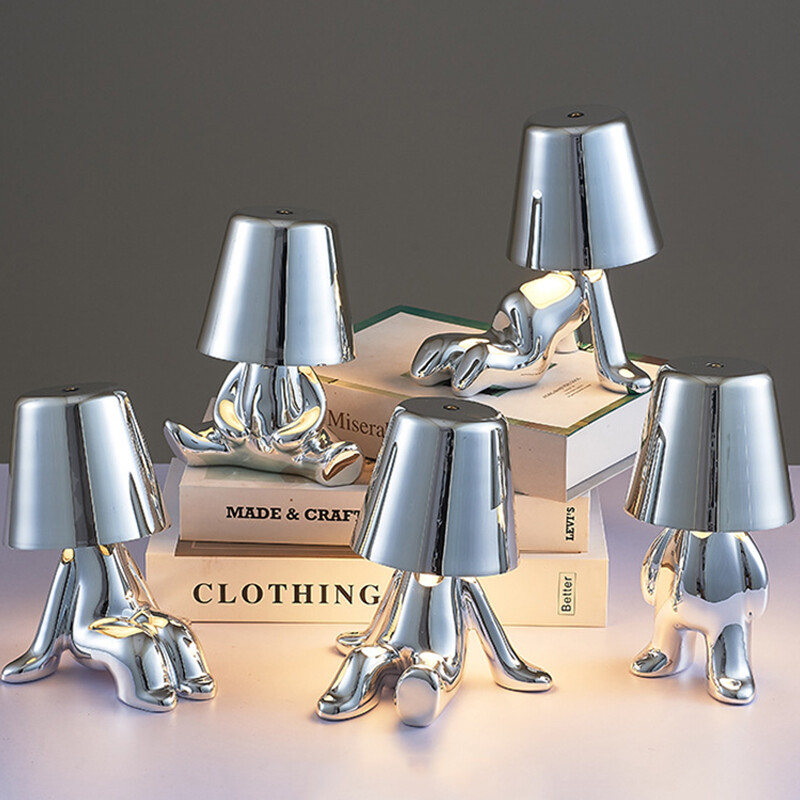 Dimmable LED Night Light Home Bedroom USB Table Lamp Battery Powered Lighting