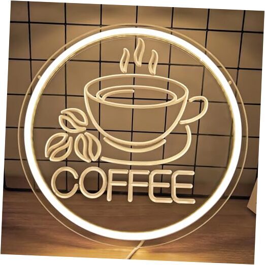 Neon Sign LED Neon Bar Signs for Wall Dimmable Light Up Signs for Bar Coffee