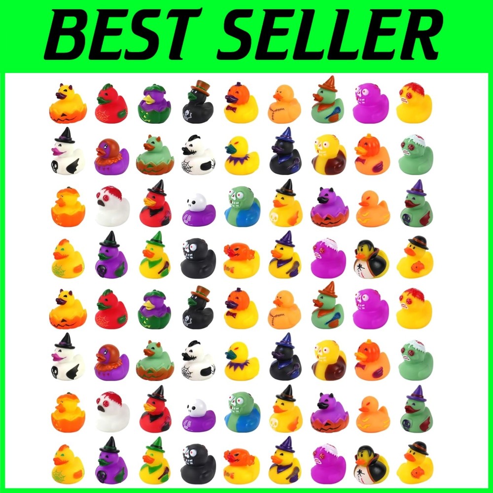 Classroom Game Prizes - 72 Halloween Rubber Ducks