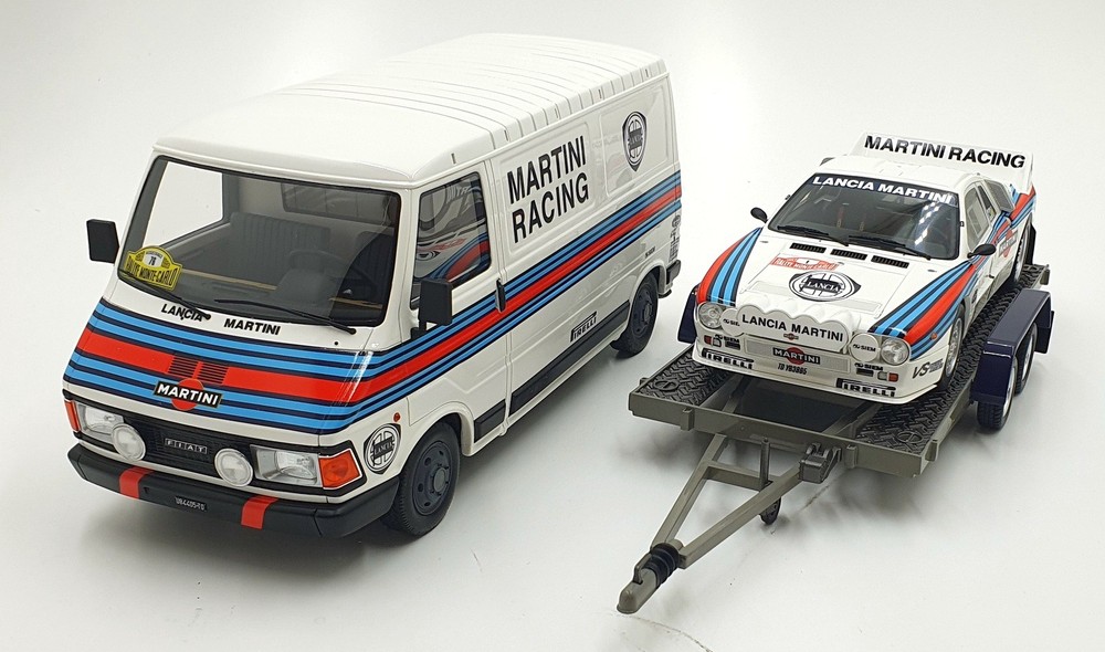 Otto 1/18 Scale OT360 Rally Set Lancia RMW 1983 Support And Trailer