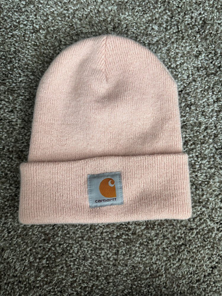 CARHARTT Light Pink Ash Rose Beanie Acrylic Watch Hat Cap
