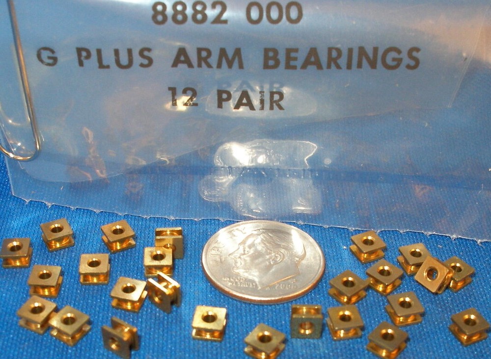 24pc Aurora AFX G+ HO Slot Car In Line ARMATURE Shaft BEARINGS #8882 Original
