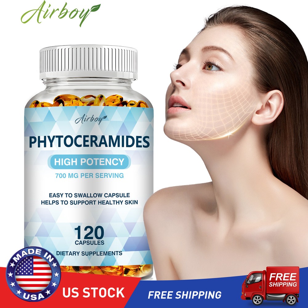 Phytoceramides Capsules for Anti-Aging Hydration to Smooth Wrinkled Dry Skin  