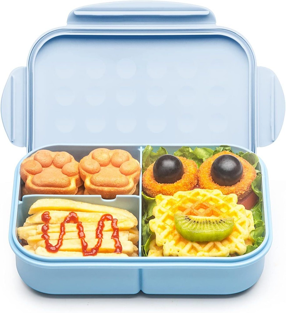 Leakproof 1150ml Blue Bento Lunch Box for Kids School