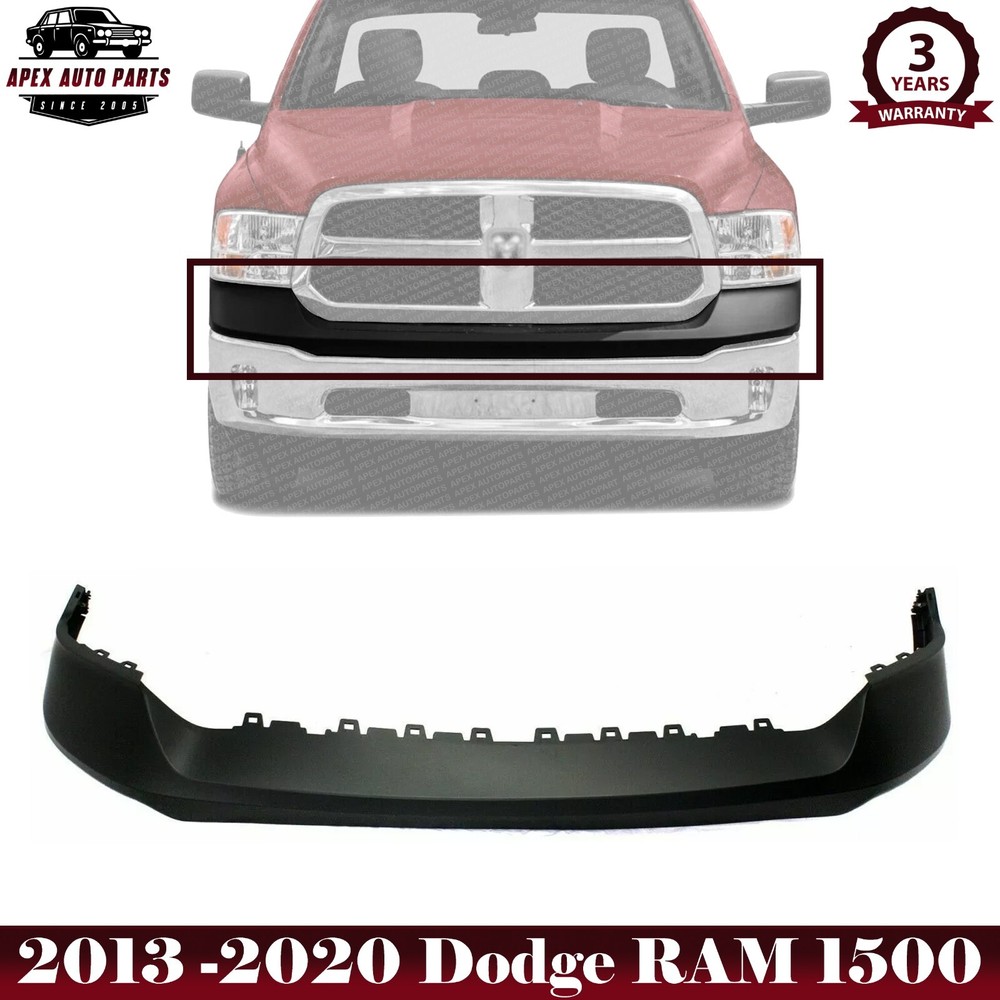New Front Bumper Upper Cover Primed For 2013-2020 Dodge Ram 1500