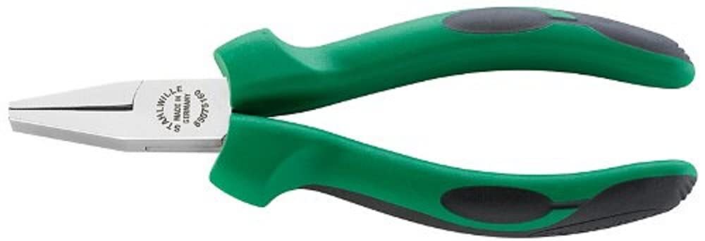 65075160 Flat Nose Plier 160 mm Long, Perfect for Pulling Wire Terminals, Chr...