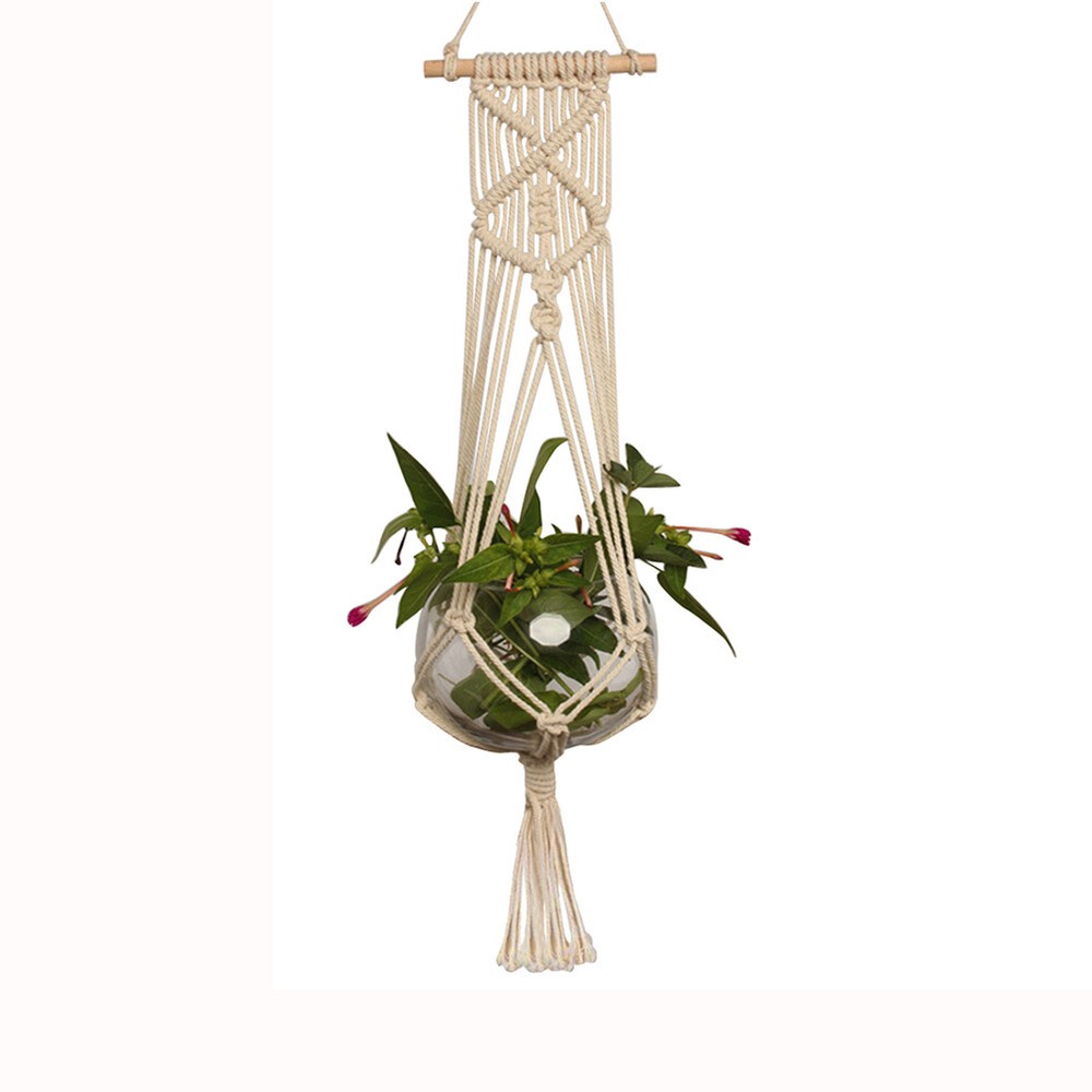 Garden Plant Hanger Macrame Hanging Planter Basket Rope Pot Holder Art Decor