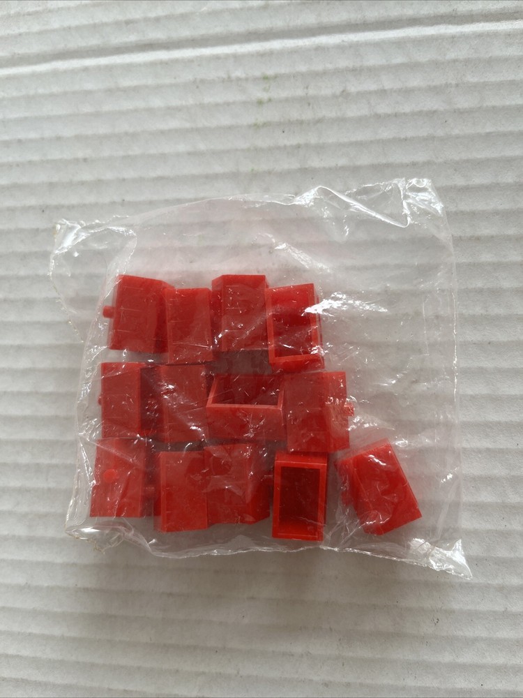Monopoly 13 NEW Sealed Red Plastic Hotels Replacement Pieces Parts