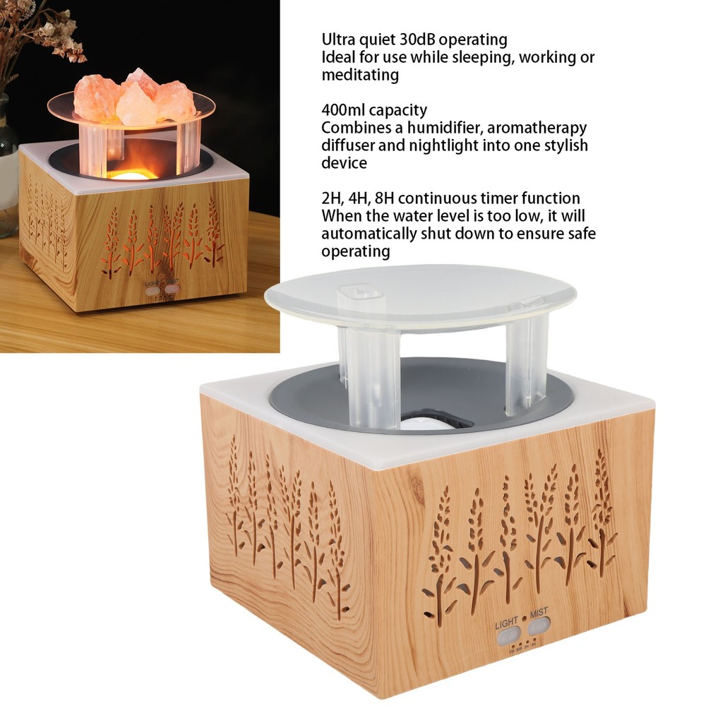 400ml Ultra Quiet Flame Essential Oil Diffuser with Humidifier Function