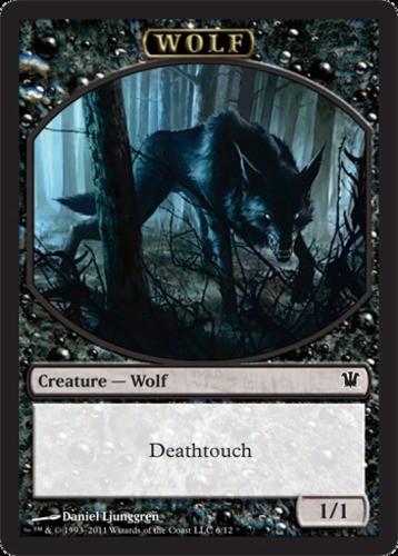 1x Wolf Token (6) Light Play MTG Magic - Kid Icarus -