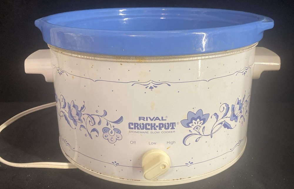 Rival Crock Pot 4 Qt Stoneware Slow Cooker Model 3154 USA Made Lid Not Included  