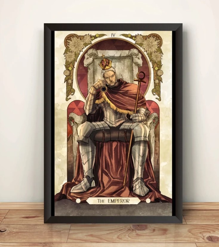 Urien Street Fighter Tarot Card High-Quality Poster Art