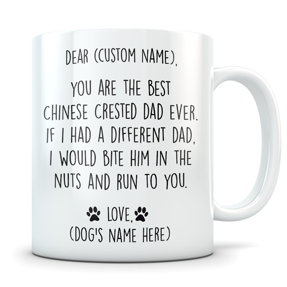 Chinese Crested Gifts For Men Chinese Crested Dad Chinese Crested Gifts Chinese