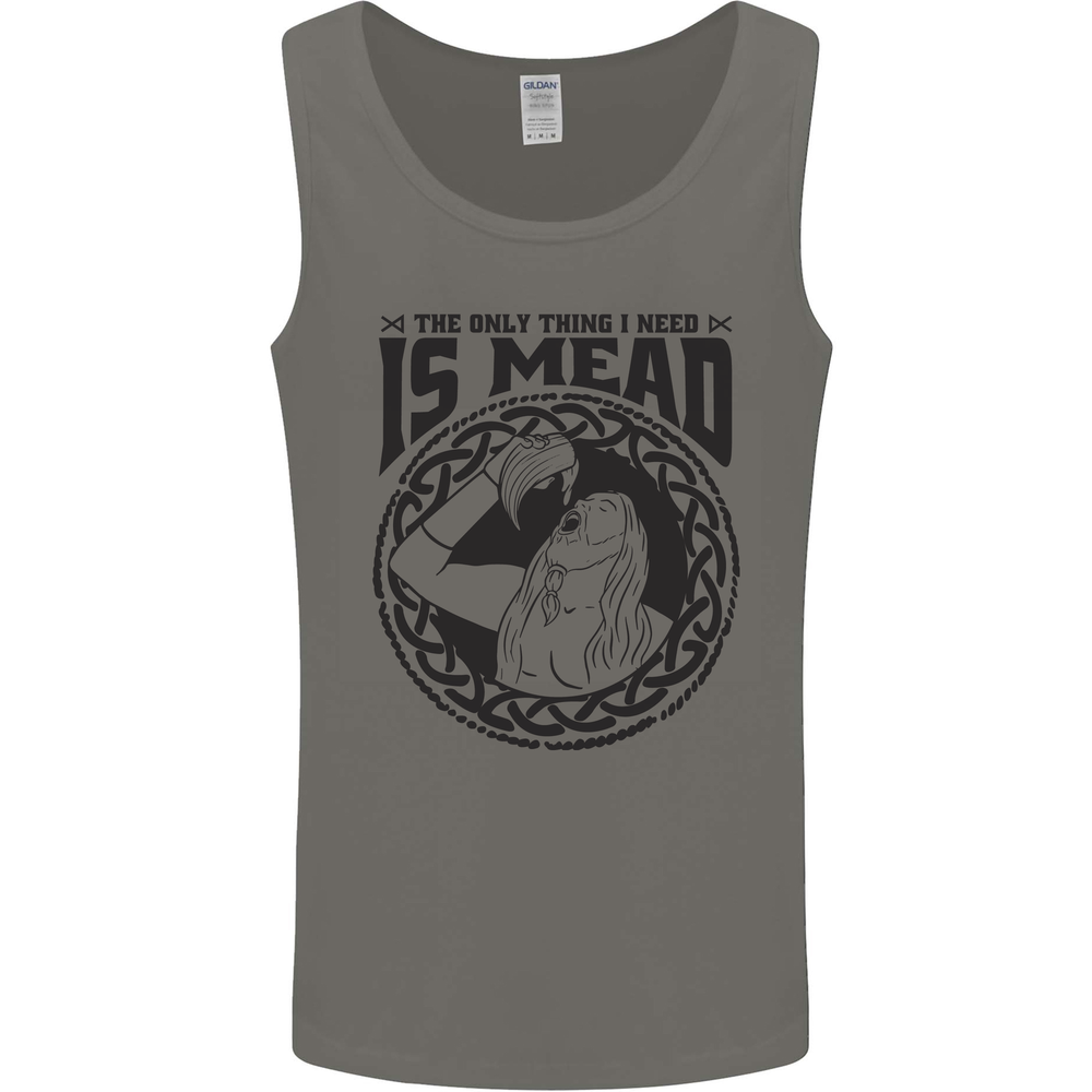 Viking Mead Funny Alcohol Beer Drunk Mens Vest Tank Top