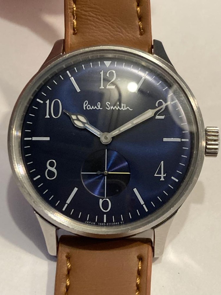 USED PAUL SMITH SMOSECO MEN'S WATCH WRISTWATCH ACCEPTABLE M-8923