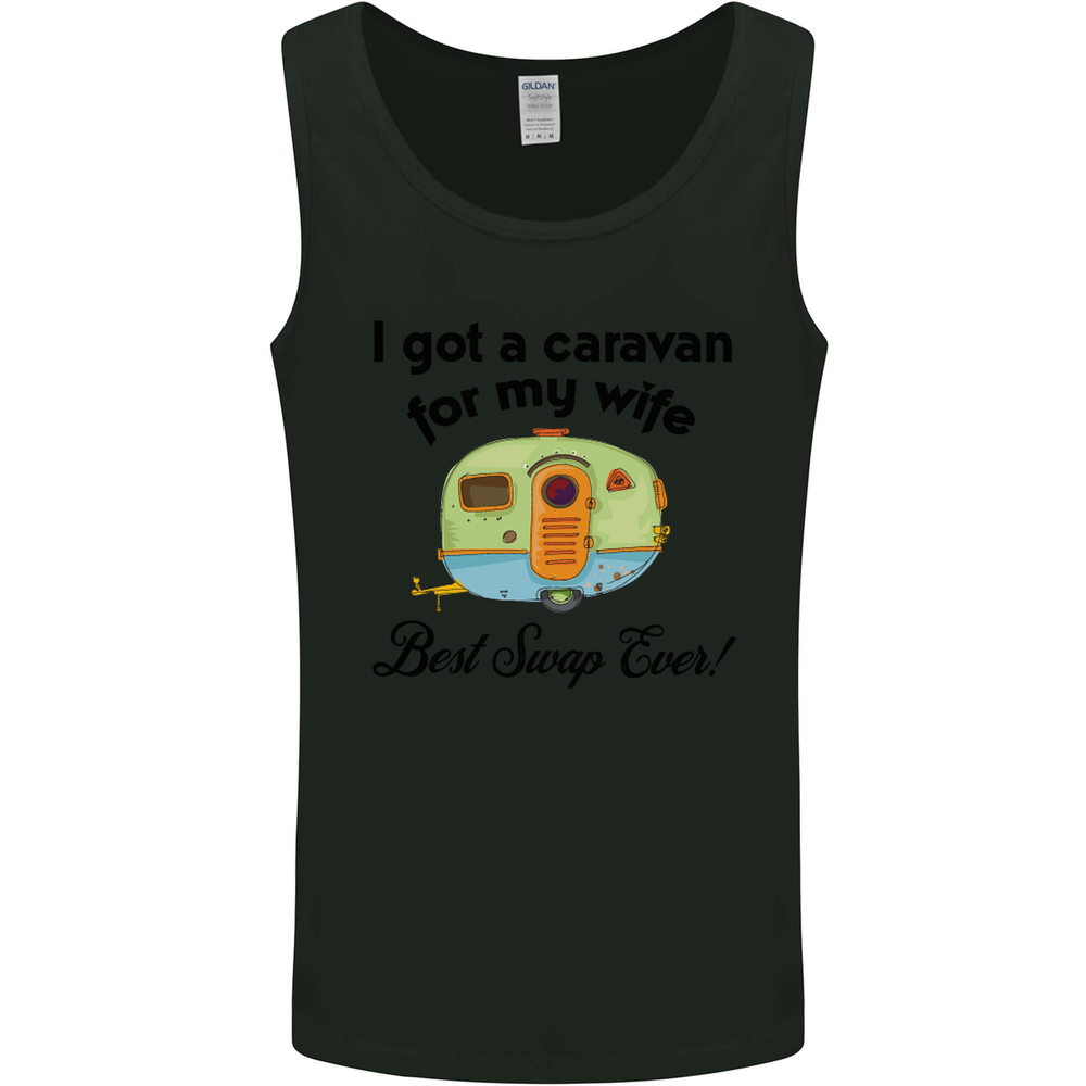 A Caravan for My Wife Caravanning Funny Mens Vest Tank Top
