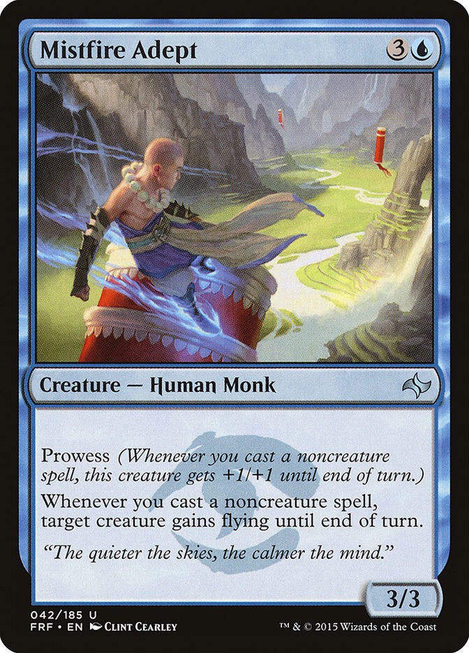 Mistfire Adept Fate Reforged MTG Regular Edition Card