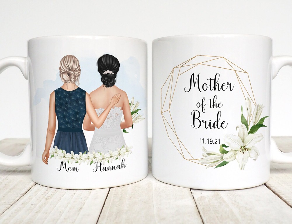 Mother Of The Bride Gift Personalized Mug Daughter To Mom Customized Gift Bride
