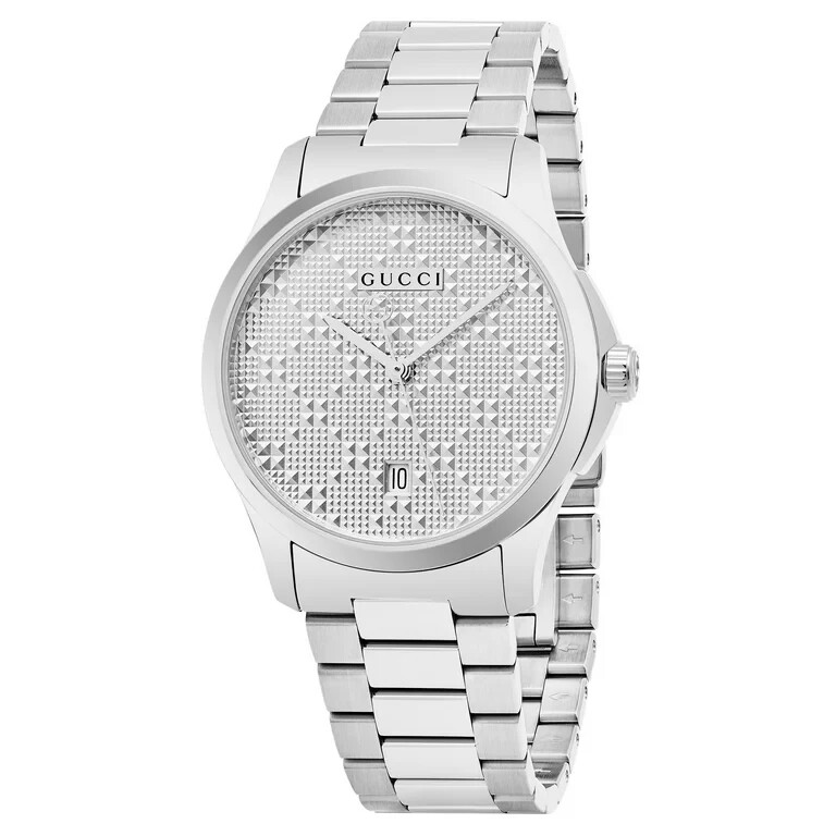 Gucci Men's G-Timeless Silver Dial Swiss Quartz Watch YA126459 1050 MSRP