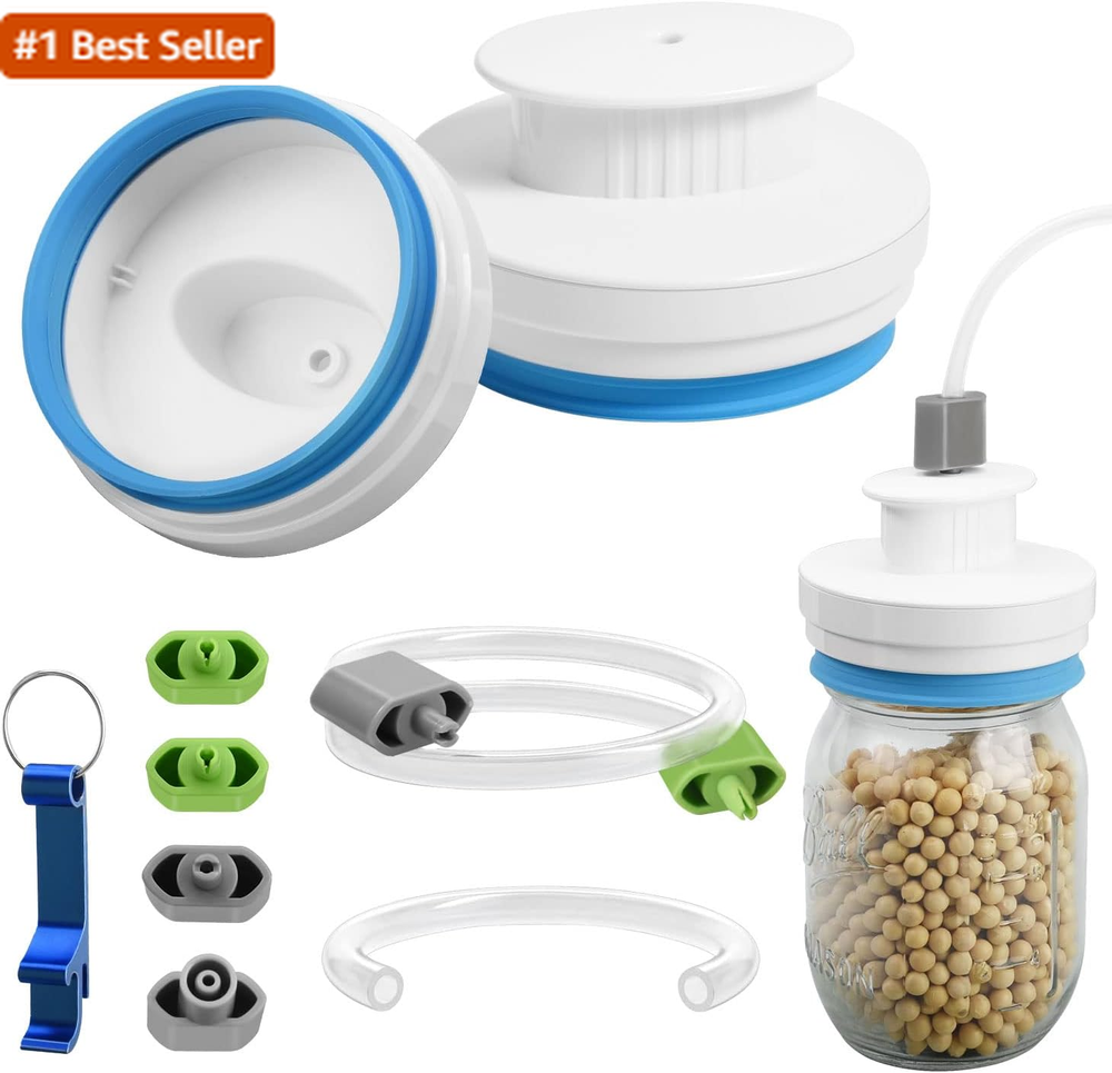 Mason Jar Sealer Kit for Foodsaver Vacuum Sealer, Regular and Wide Mouth Mason J