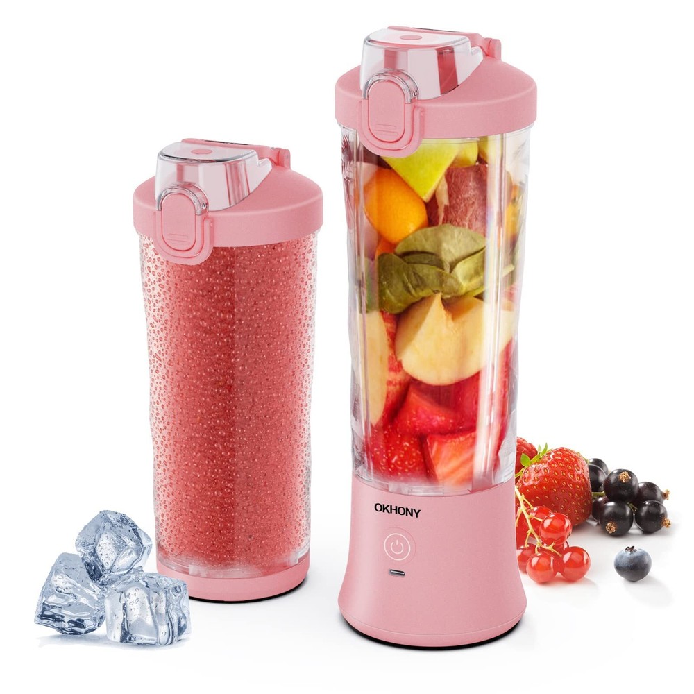 Portable 20 Oz Personal Blender for Shakes Smoothies Travel Juice On the Go  
