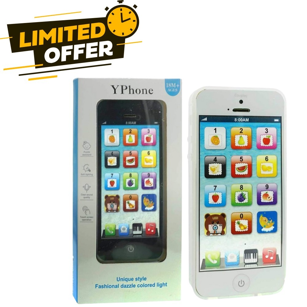 Cooplay Baby IQ Phone Smartphone Phone ShapeToy, Play Music, Early Electronic,