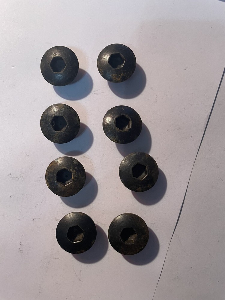 Harley Davidson Shovelhead Ironhead Oem Nos Rocker Arm Shaft Nut Cover (8).