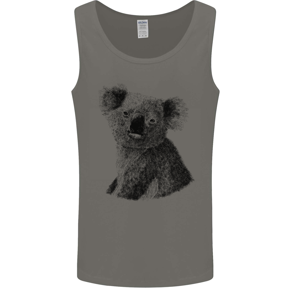 A Koala Bear Drawing Mens Vest Tank Top