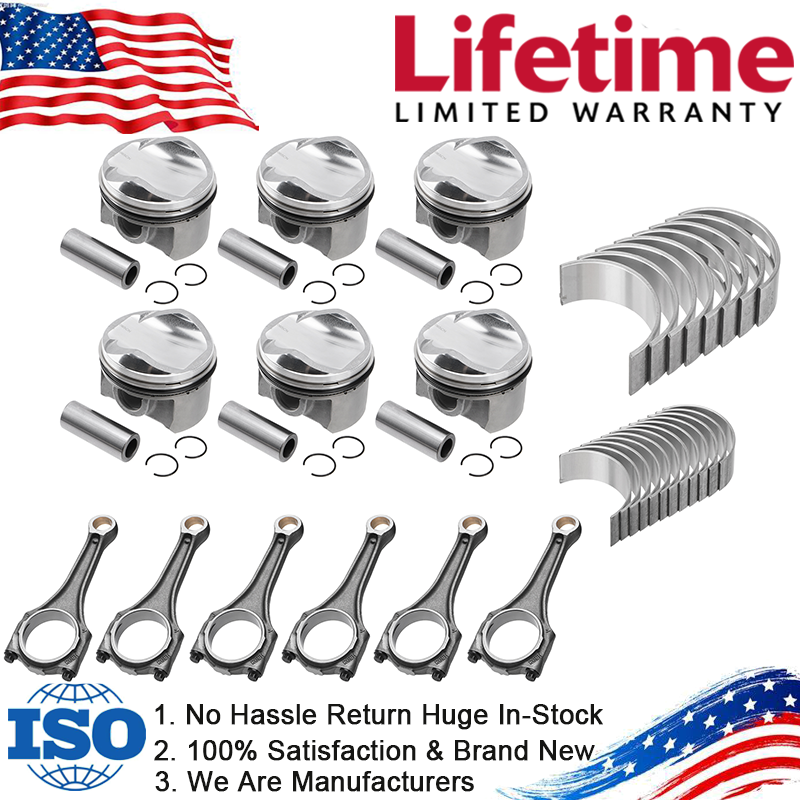 Audi VW 3.0T V6 TFSI Con Rod Bearings Pistons Rings Kit