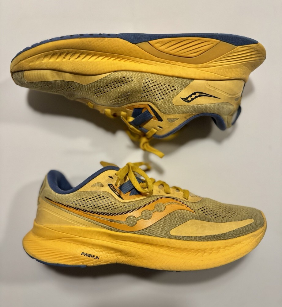 Saucony Guide 15 Womens Shoes Size 8.5 Yellow Running Walking  Athletic Sneakers