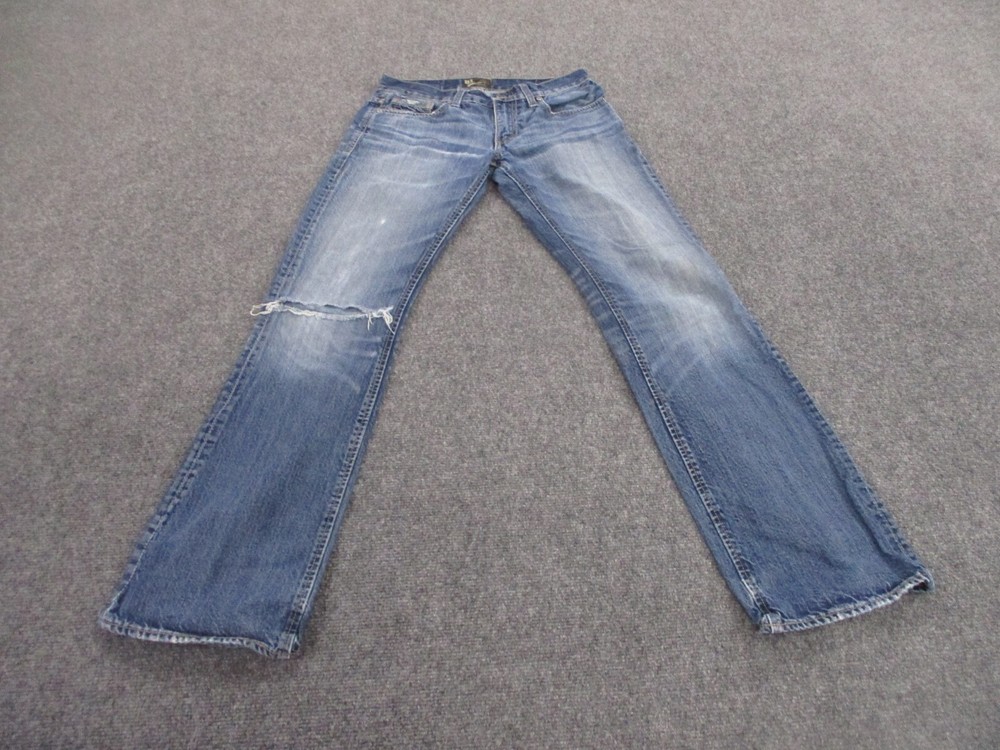 BKE Buckle Jeans Adult 28 Blue Vintage Mechanic Straight Faded Distressed Womens