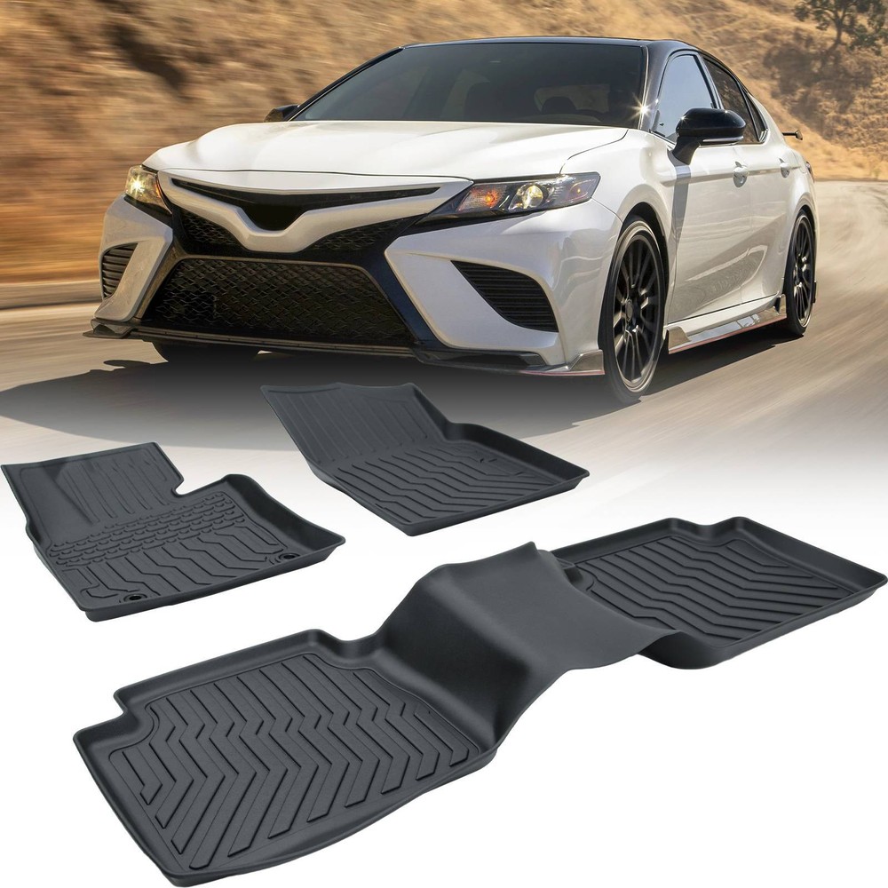 TPE Rubber Car Floor Mats for 2018-2023 Toyota Camry Excludes Hybrid Models