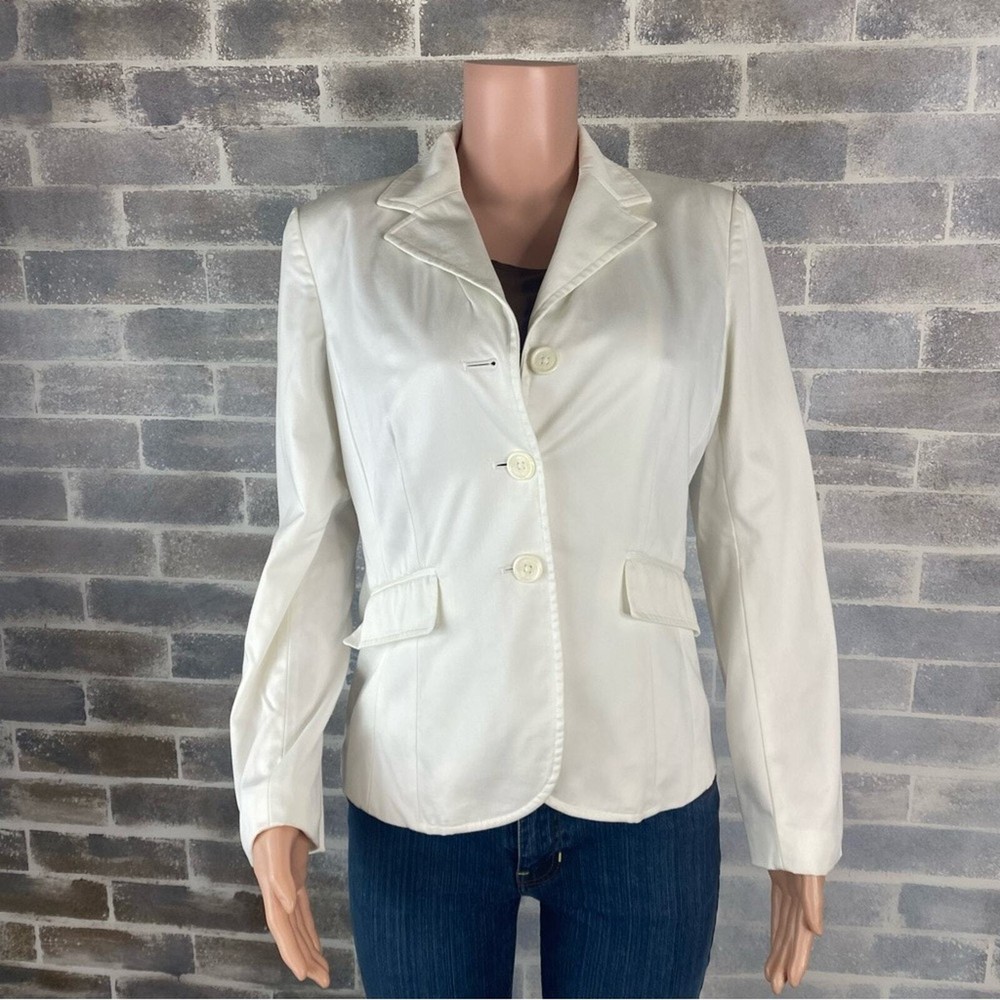 Fully Lined Classic Length Single Breasted Worthington Stretch Blazer Size 8