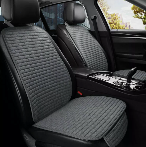 Universal Car Front Seat Cushion Cover Non-Slip Protector Flax Pad Accessories