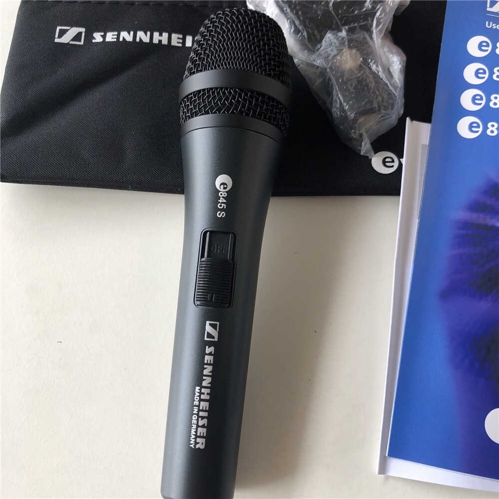 Sennheiser e845-S Dynamic Super-Cardioid Vocal Mic with On-Off Switch