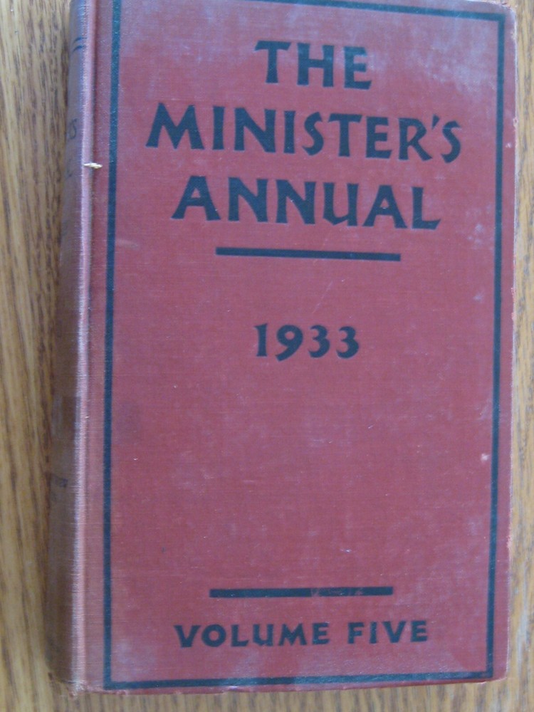 The Ministers Annual 1933
