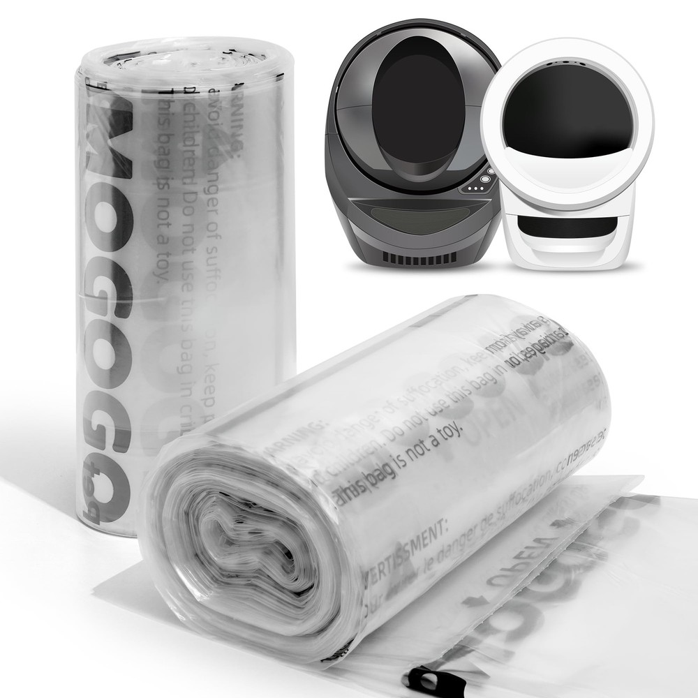 AMOGOGOPET Waste Bags, Compatible with Litter Robot 4  3, 50 Pack Liners for ...