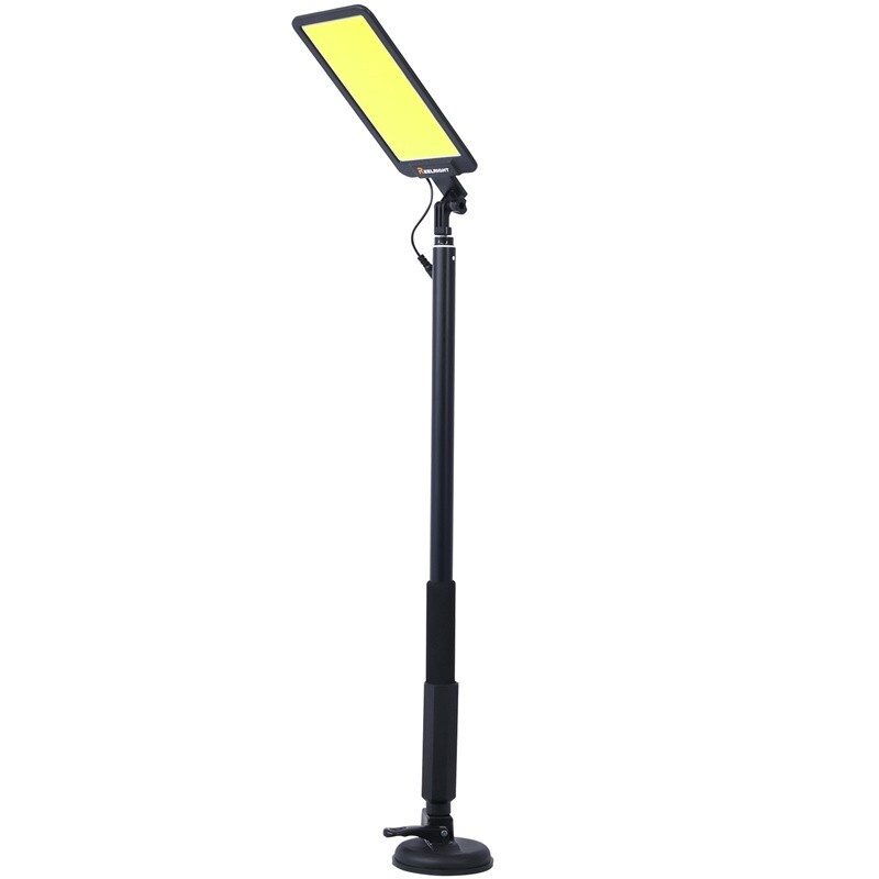 Portable Outdoor Telescopic Camping Lantern Lamp 12V COB LED Work Light w/ Stand