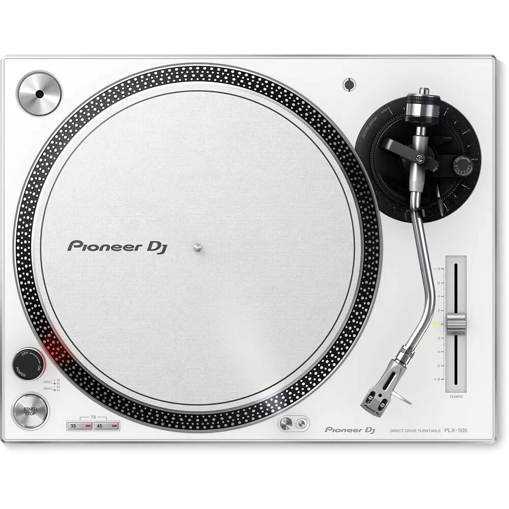 Pioneer PLX-500 Direct Drive DJ Turntable - White PLX-500W
