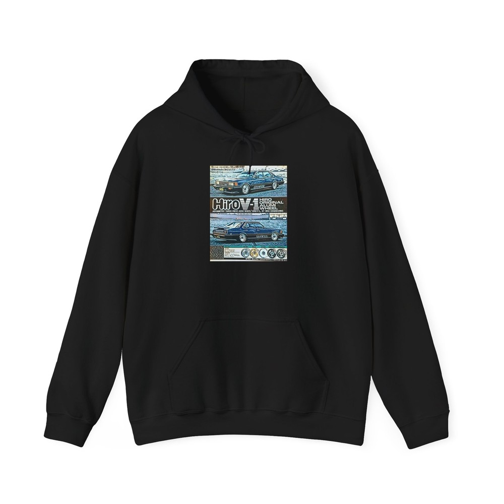 Hiro V-1 Wheel Retro Graphic Print Unisex Heavy Blend Hoodie
