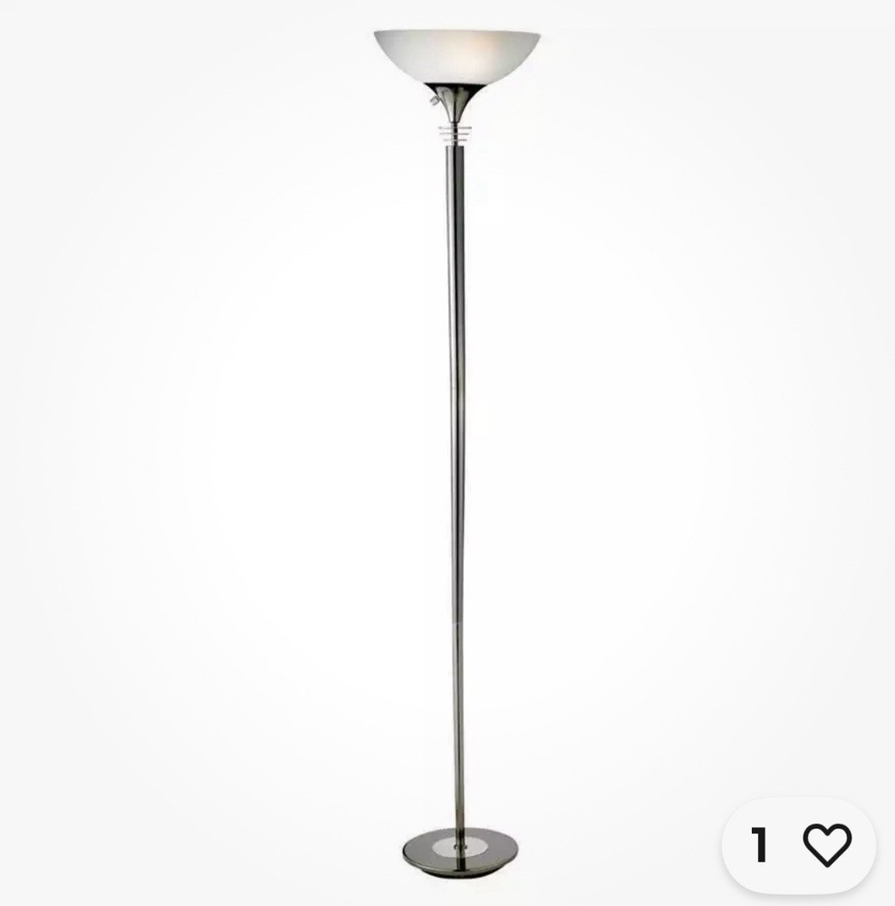 Adesso Metropolis Black Nickel Floor Lamp with Modern Design - 5120-01