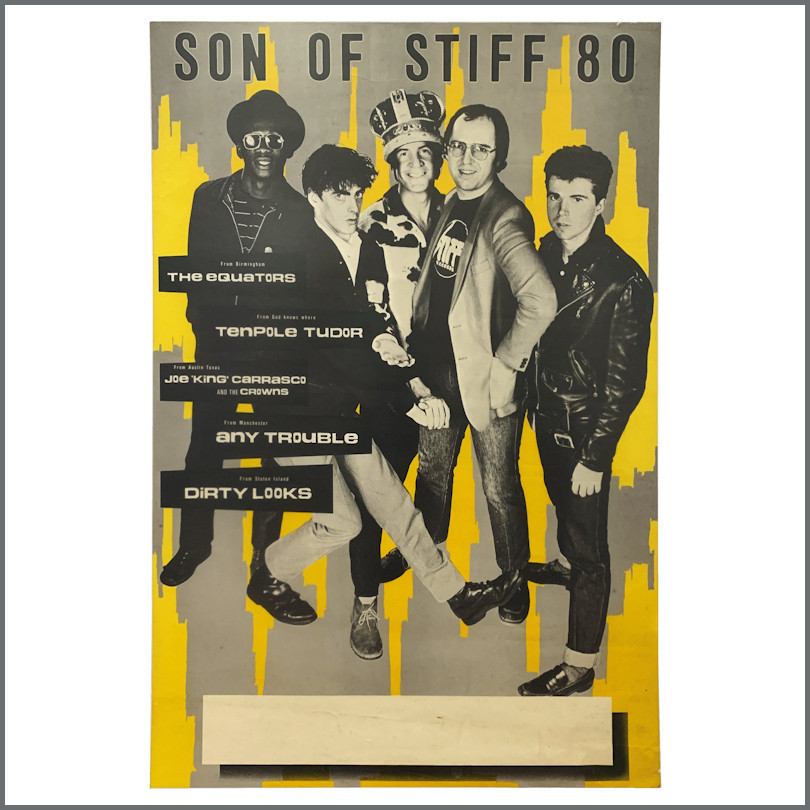 Vintage 1980 Son of Stiff Tour Poster Art Print for Home Decor