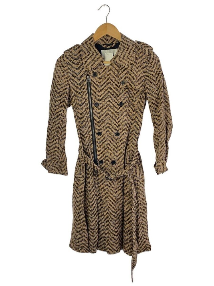 Near.Nippon Trench Coat/36/Polyester/Beg/Allover Pattern/007-1314 2733