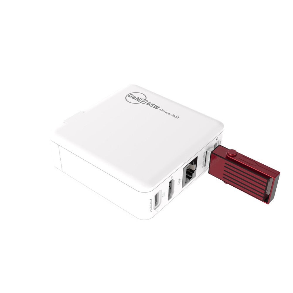 65W USB C Docking Station with RJ45 Ethernet & Charging Hub for Nintendo Switch  