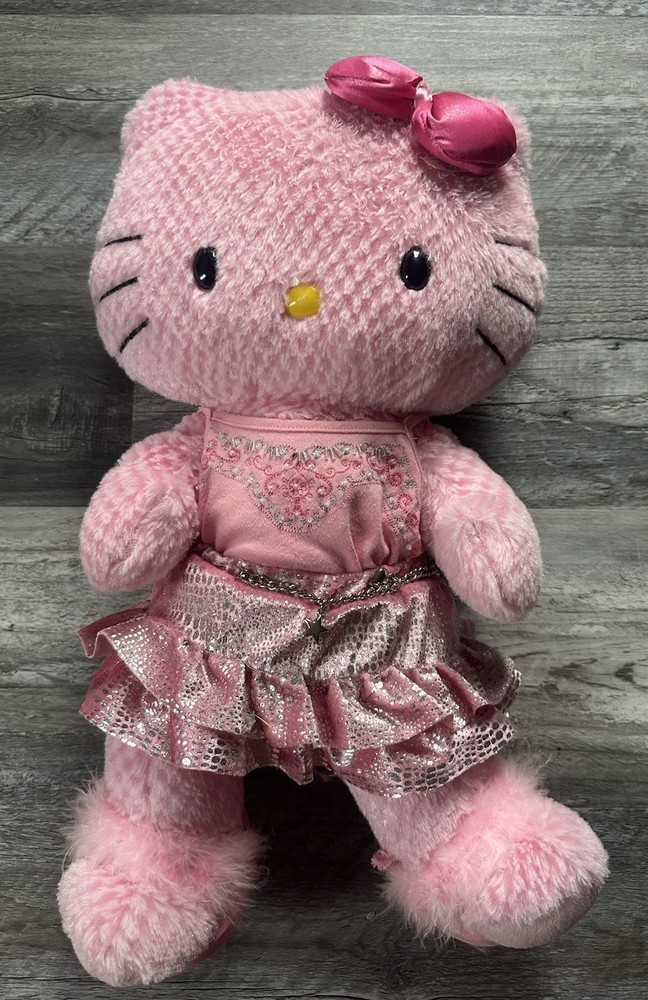 Hello Kitty Pink Waffle Plush with Bow 18