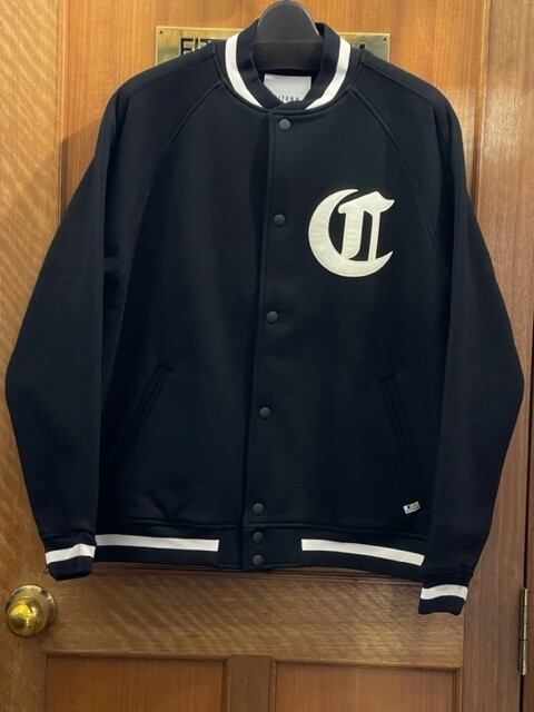 Super Made in Japan Stadium Jumper Black 100% Cotton Size M Blouson